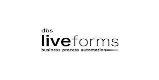 DBS LIVEFORMS BUSINESS PROCESS AUTOMATION logo