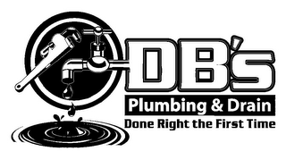 DB'S PLUMBING & DRAIN DONE RIGHT THE FIRST TIME logo