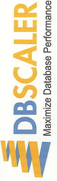 DBSCALER MAXIMIZE DATABASE PERFORMANCE logo
