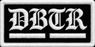 DBTR WITH A UNDERLINE FOR DB AND TR IN OLD ENGLISH logo