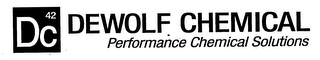 DC 42 DEWOLF CHEMICAL PERFORMANCE CHEMICAL SOLUTIONS logo