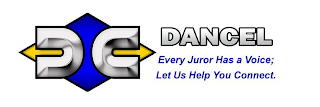 DC DANCEL "EVERY JUROR HAS A VOICE; LETUS HELP YOU CONNECT" logo