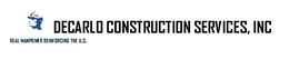 DC DECARLO CONSTRUCTION SERVICES, INC REAL MANPOWER REINFORCING THE U.S. logo
