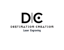 DC DE$TINATION CREATION LASER ENGRAVING logo