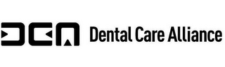 DCA DENTAL CARE ALLIANCE logo