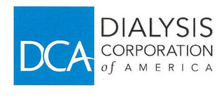 DCA DIALYSIS CORPORATION OF AMERICA logo