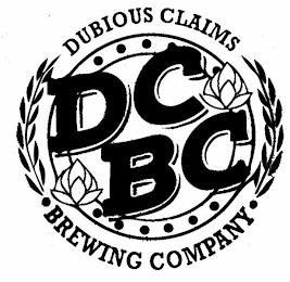 DCBC DUBIOUS CLAIMS BREWING COMPANY logo