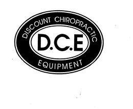D.C.E DISCOUNT CHIROPRACTIC EQUIPMENT logo