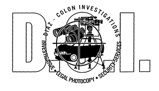 D.C.I. DIAZ-COLON INVESTIGATIONS INVESTIGATIVE LEGAL PHOTOCOPY SECURITY SERVICES logo