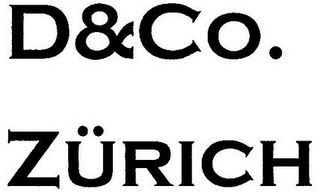 D&CO. ZÜRICH logo