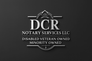 DCR NOTARY SERVICES LLC DISABLED VETERAN & MINORITY OWNED logo
