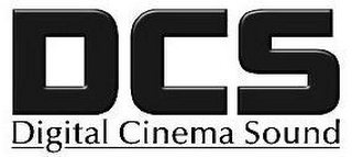 DCS DIGITAL CINEMA SOUND logo