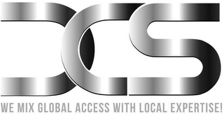 DCS WE MIX GLOBAL ACCESS WITH LOCAL EXPERTISE! logo