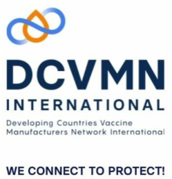 DCVMN INTERNATIONAL DEVELOPING COUNTRIES VACCINE MANUFACTURERS NETWORK INTERNATIONAL WE CONNECT TO PROTECT! logo