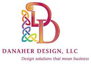 DD DANAHER DESIGN, LLC DESIGN SOLUTIONS THAT MEAN BUSINESS logo