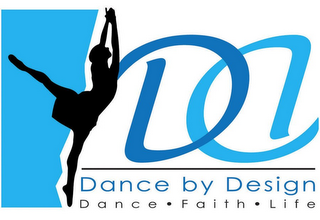 DD DANCE BY DESIGN DANCE · FAITH · LIFE logo