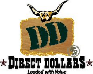 DD DIRECT DOLLARS LOADED WITH VALUE $ logo