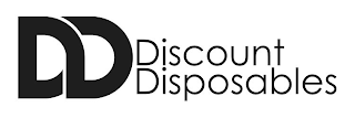DD DISCOUNT DISPOSABLES logo