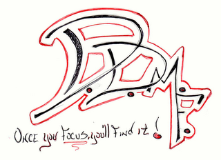 DDMF ONCE YOU FOCUS YOU'LL FIND IT! logo