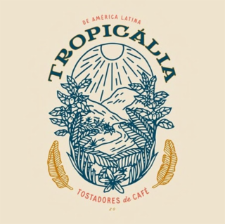 DE AMERICA LATINA TROPICÁLIA TOSTADORES DE CAFE logo