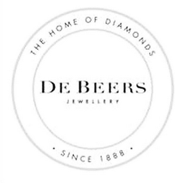 DE BEERS JEWELLERY - THE HOME OF DIAMONDS ·SINCE 1888· logo