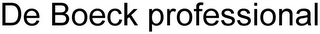 DE BOECK PROFESSIONAL logo