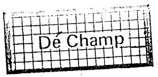 DE CHAMP logo