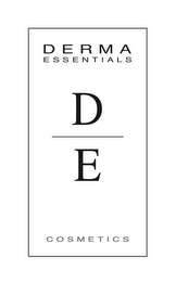 DE DERMA ESSENTIALS COSMETICS logo