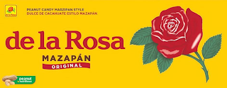 DE LA ROSA PEANUT CANDY MARZIPAN STYLE DULCE DE CACAHUATE ESTILO MAZAPÁN DE LA ROSA MAZAPÁN ORIGINAL PEAUNT IS NUTRICIOUS logo