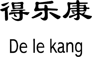 DE LE KANG logo