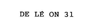 DE LE ON 31 logo