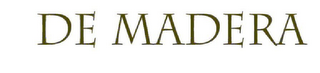 DE MADERA logo