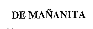 DE MAÑANITA logo