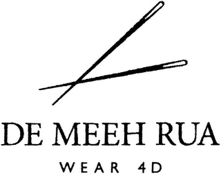 DE MEEH RUA WEAR 4D logo