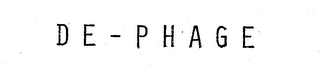 DE-PHAGE logo