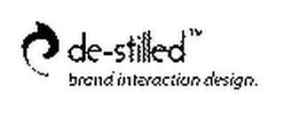 DE-STILLED BRAND INTERACTION DESIGN. logo