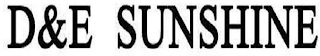 D&E SUNSHINE logo