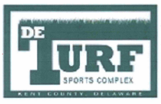 DE TURF SPORTS COMPLEX KENT COUNTY, DELAWARE logo