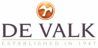 DE VALK ESTABLISHED IN 1947 logo