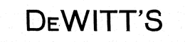DE WITT'S logo