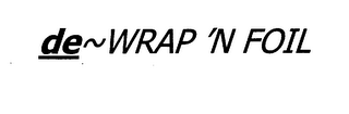 DE WRAP 'N FOIL logo