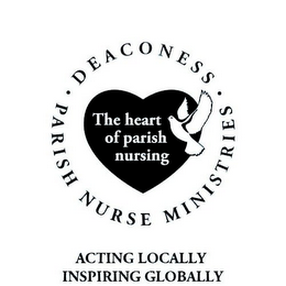 · DEACONESS · PARISH NURSE MINISTRIES THE HEART OF PARISH NURSING ACTING LOCALLY INSPIRING GLOBALLY logo