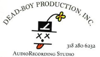 DEAD-BOY PRODUCTIONS, INC. AUDIORECORDING STUDIO 318 280 6232 logo