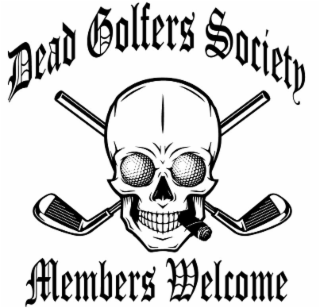 DEAD GOLFERS SOCIETY MEMBERS WELCOME logo