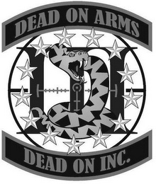 DEAD ON ARMS DEAD ON INC. III logo