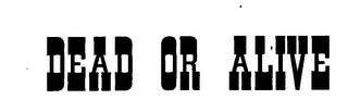DEAD OR ALIVE logo