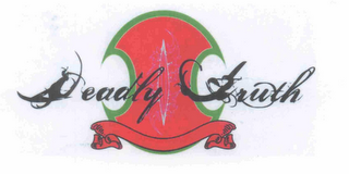 DEADLY TRUTH QUALITY DENIM LOS ANGELES, CALIF. REGISTERED TRADEMARK logo