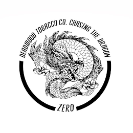 DEADWOOD TOBACCO CO. CHASING THE DRAGON ZERO logo