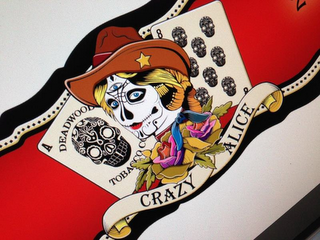 DEADWOOD TOBACCO CO. CRAZY ALICE logo