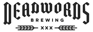 DEADWORDS BREWING XXX logo